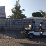 Battery operated vehicle for transport of patients