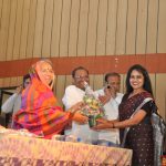 College being felicitated by Honble Sarchitnis madam