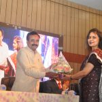 Dean felicitating Dr Tushaar Shewale sir