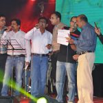 Faculty nightb group singing