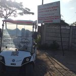 Parking stand of Battery operated vehicle for transport of patients