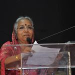 Sarchitnis madam addressing on annual day