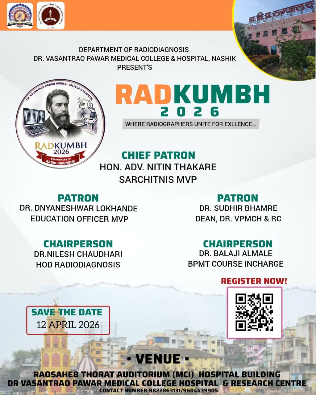RADKUMBH – 2026 : WHERE RADIOGRAPHERS UNITE FOR EXLLENCE… Ready to transform your imaging skills? …. Join us at RADKUMBH 2026